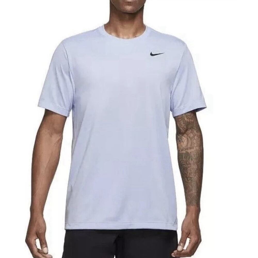 Nike 'The Nike Tee' Dri-FIT Cotton Fitness T-Shirt Light Blue Medium A003700